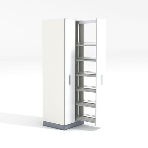 Armário para hospital - Burdinola - com prateleiras / com porta / de parede