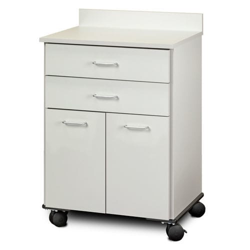 Mesa de cabeceira com rodízios - 8922 - Clinton Industries - com gavetas / com armário