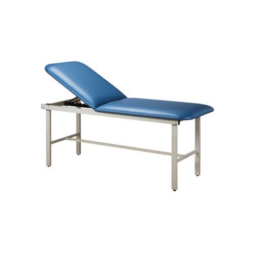 Mesa de exame manual - 3010 - Clinton Industries - articulada em 2 seções / azul