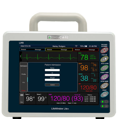 Monitor multiparamétrico portátil - LifeWindow™ Lite - Digicare Biomedical Technology - de ECG / RESP / TEMP
