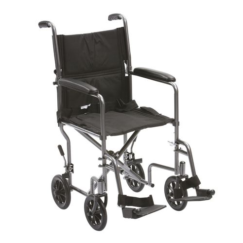 Cadeira de transferência de paciente para ambiente interno - TR39SIL - Drive DeVilbiss Europe - para ambiente externo / com rodízios / dobrável
