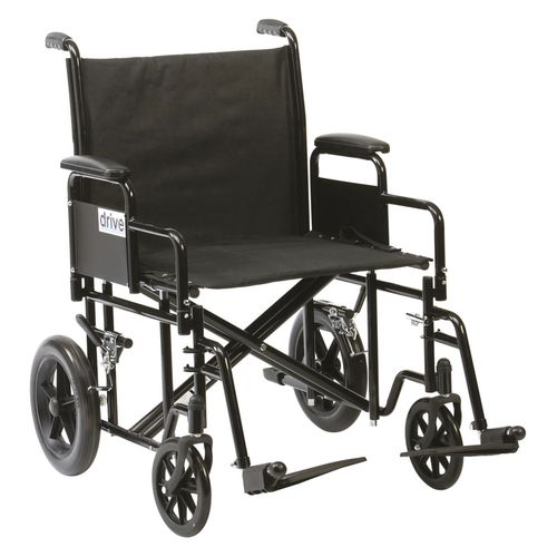 Cadeira de transferência de paciente para ambiente interno - BTR22BLK - Drive DeVilbiss Europe - para ambiente externo / com rodízios / dobrável