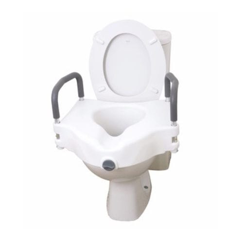 Assento sanitário elevado com apoio de braços - 12027RA  - Drive DeVilbiss Europe