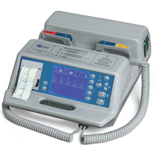 Desfibrilador externo manual - C-12B - E & M Electromedicina  - com monitor ECG