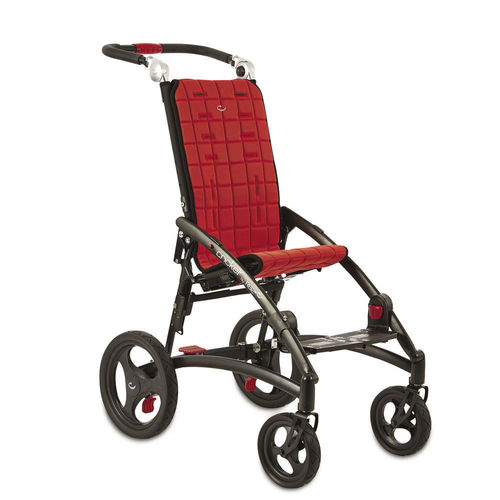 Carrinho postural para crianças com deficiência - R82 Cricket - Etac - dobrável / com encosto regulável / de altura regulável