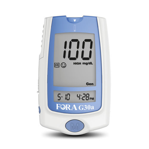 Medidor de glicose GOD - COMFORT plus - ForaCare Suisse AG - para hospital / sem código / com lancetador
