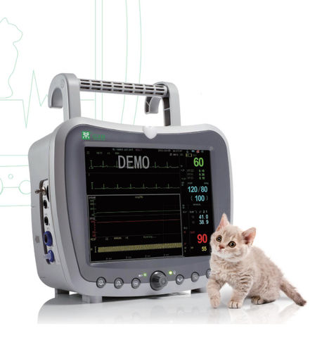 Monitor multiparamétrico portátil - G3H-Vet - General Meditech - compacto / de ECG / RESP