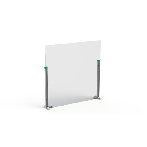 Divisória de proteção móvel - 446 series - H+H SYSTEM GmbH - portátil / 1 face / em alumínio