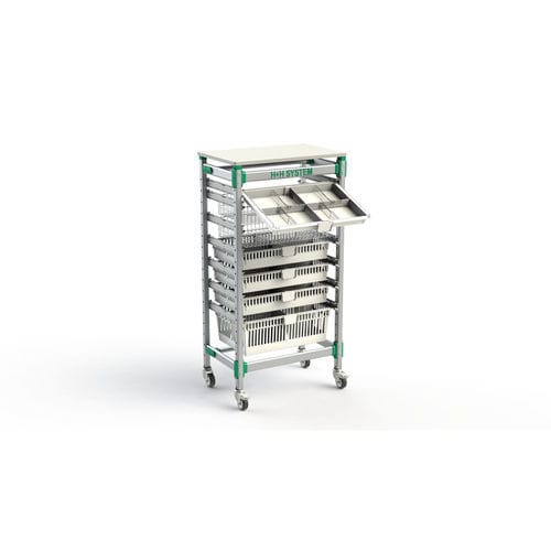 Carrinho hospitalar - FlexShelf - H+H SYSTEM GmbH - para medicamentos / para uso geral / de transporte