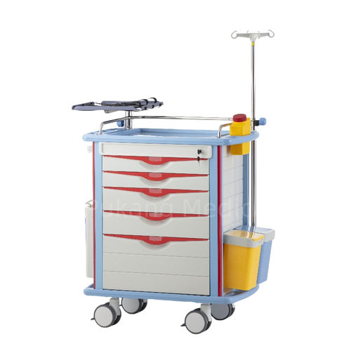 Carrinho hospitalar - F-46 - Hebei Pukang Medical Instruments - de emergência / para uso geral / para desfibrilador