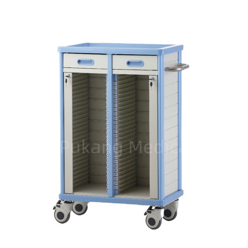 Carrinho hospitalar - F-71 - Hebei Pukang Medical Instruments - para registos médicos / de acondicionamento / em material plástico