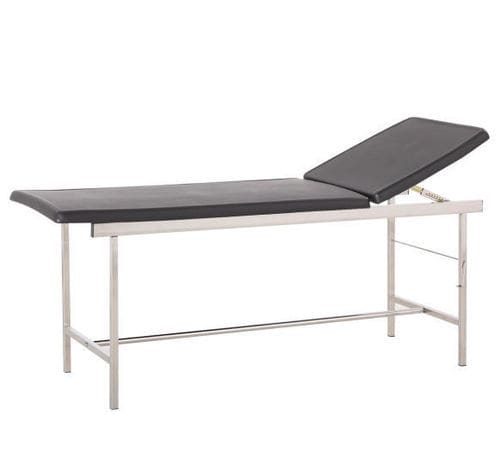 Mesa de exame manual - B-40(C3) - Hebei Pukang Medical Instruments - com altura fixa / com encosto regulável / articulada em 2 seções