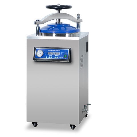Esterilizador hospitalar a vapor - DGL-35B - Jiangsu Dengguan Medical Treatment Instrument - vertical / móvel / automático