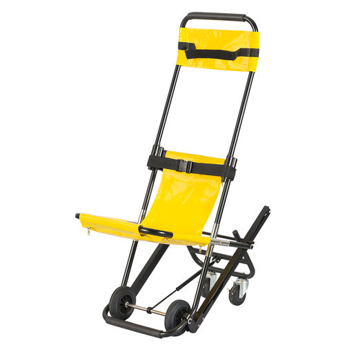 Cadeira tipo maca dobrável - SKB1C01-1 - Jiangsu Saikang Medical Equipment - com altura regulável / com rodízios / com apoio para pernas