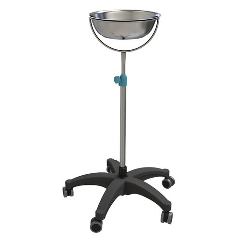 Carrinho para roupa suja - SKH041(5) - Jiangsu Saikang Medical Equipment - com bandeja / em aço inoxidável