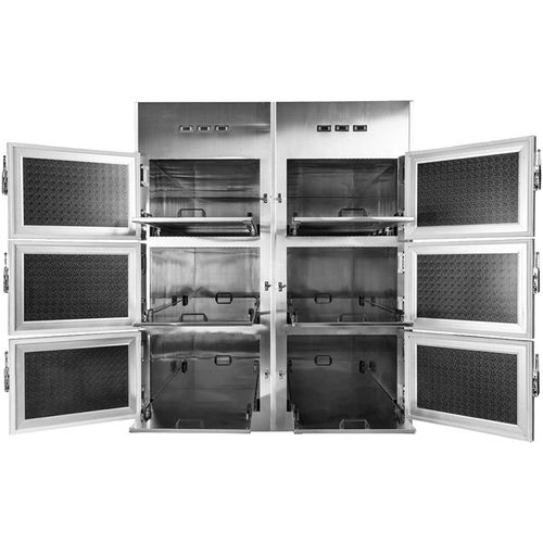 Câmara mortuária 6 corpos - SKB-7A006 - Jiangsu Saikang Medical Equipment - para macas de transporte de corpos / com abertura frontal / para conservação temporária