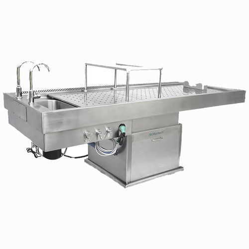 Mesa de lavagem de cadáveres - SK-DT004 - Jiangsu Saikang Medical Equipment - retangular / fixa / em aço inoxidável