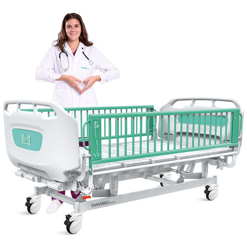 Cama para hospital - CD3q - Jiangsu Saikang Medical Equipment - manual / infantil / de altura regulável
