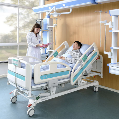 Cama para cuidados intensivos - Y8t - Jiangsu Saikang Medical Equipment - para permanência prolongada / elétrica / de altura regulável