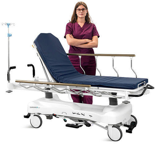 Carro-maca para transferência de pacientes - SKB041-3 - Jiangsu Saikang Medical Equipment - de transferência / manual / hidráulico