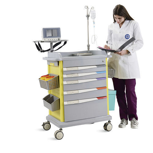 Carrinho hospitalar - SKR-ET850 - Jiangsu Saikang Medical Equipment - para hospital / para instrumental / para porta-comprimidos