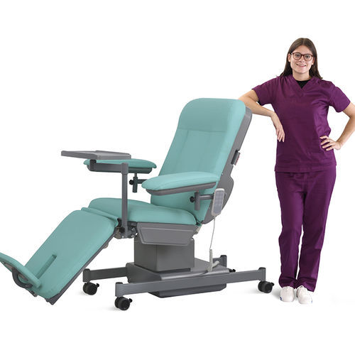 Poltrona para hemodiálise elétrica - SKE-134 - Jiangsu Saikang Medical Equipment - de 3 seções / com rodízios / com altura regulável