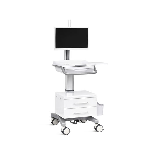 Carrinho para computador para distribuição de medicamentos - SKR-R02 - Jiangsu Saikang Medical Equipment - para tablet / opções / com gavetas