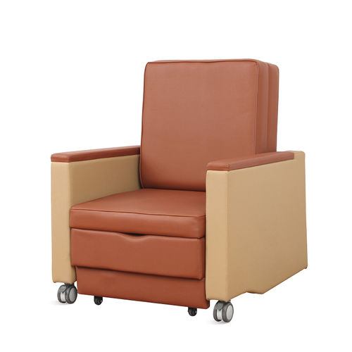 Poltrona de descanso ergonômica - SKE001-12 - Jiangsu Saikang Medical Equipment - manual / com rodízios / em couro