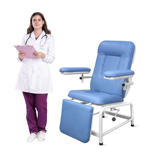 Poltrona para coleta de sangue manual - SKE091 - Jiangsu Saikang Medical Equipment - articulada em 3 seções