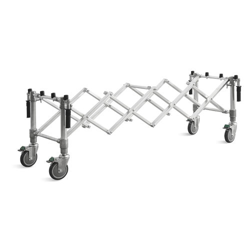 Carro para cadáver para caixão - SKB-7C001 - Jiangsu Saikang Medical Equipment - em alumínio / dobrável