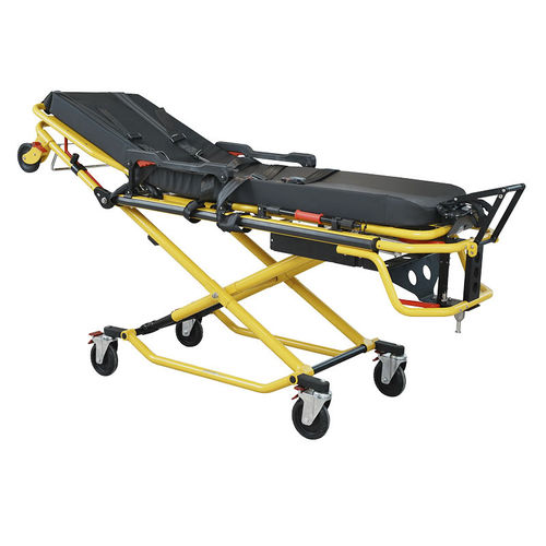 Carro-maca de transporte - SKB039(G) - Jiangsu Saikang Medical Equipment - de emergência / pneumático / com altura regulável