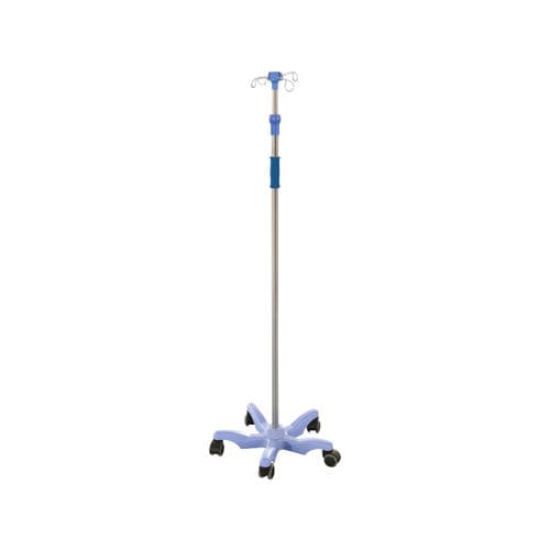 Suporte para soro com rodízios - YFQ-030 - Jiangsu Yongfa Medical Equipment Technology - 4 ganchos / em inox