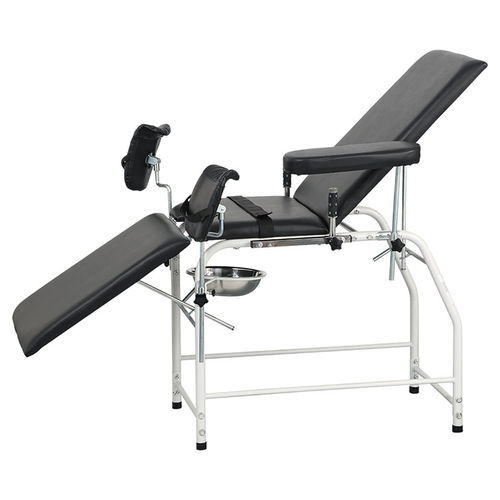 Mesa de exame manual - YFFJ-J10(II) - Jiangsu Yongfa Medical Equipment Technology - com altura fixa / articulada em 3 seções / preta