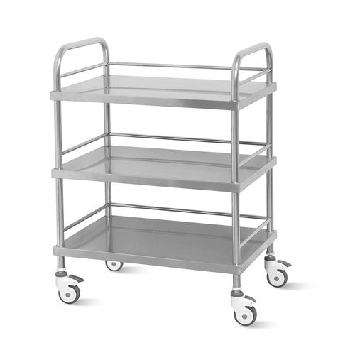 Carrinho em aço inoxidável - YFQ-T32 - Jiangsu Yongfa Medical Equipment Technology - com prateleiras / móvel