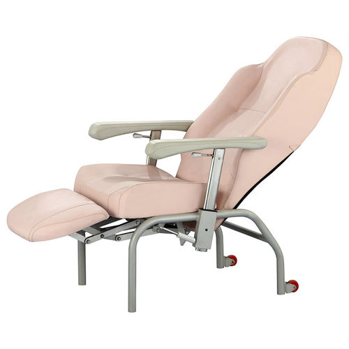 Poltrona para coleta de sangue articulada em 2 seções - YFY-B03 - Jiangsu Yongfa Medical Equipment Technology - com apoio para pernas / com rodízios / com altura regulável