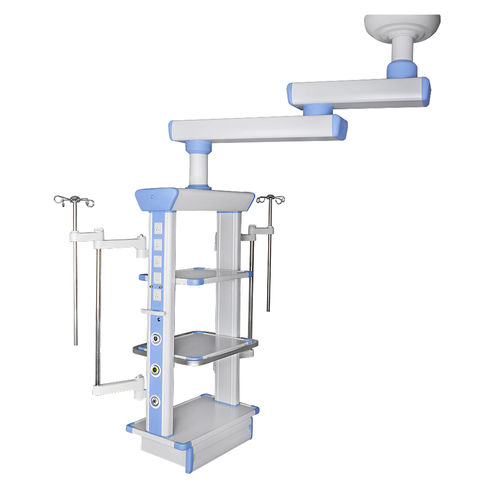 Estativa de braço de teto - YF-EP-02D - Jiangsu Yongfa Medical Equipment Technology - para cuidados intensivos / fixo / 2 braços
