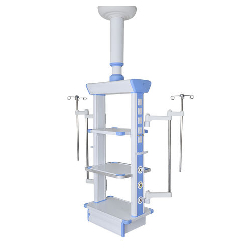 Coluna estativa de teto - YF-EP-03R - Jiangsu Yongfa Medical Equipment Technology - para endoscopia / de altura regulável / rotativo