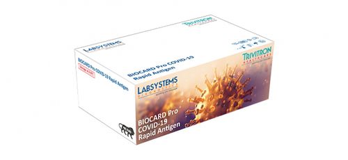 Kit de teste de COVID-19 - Biocard Pro  - Trivitron Healthcare - de antígeno / de SARS-COV-2 / nasofaríngeo