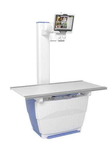 Sistema de radiografia veterinária digital - AeroDR VX - Konica Minolta Healthcare - com mesa