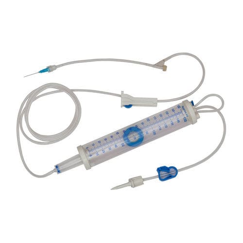 Kit de infusão em policloreto de vinila - Lars Medicare Pvt Ltd. - com conector em Y / com câmara de gotejamento