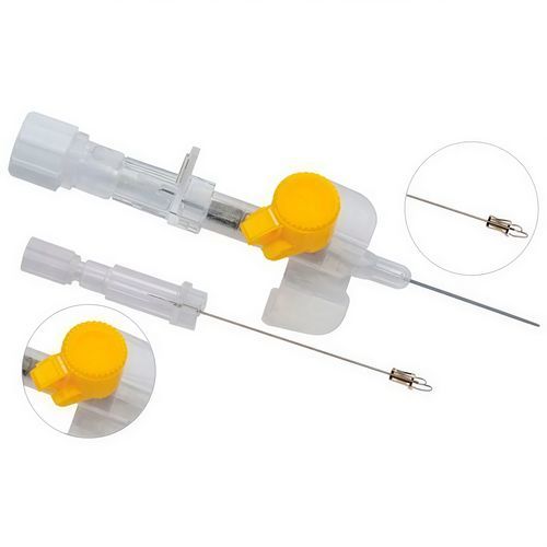 Cânula intravenosa - Safe Inject&trade; - Lars Medicare Pvt Ltd. - em PVC / descartável