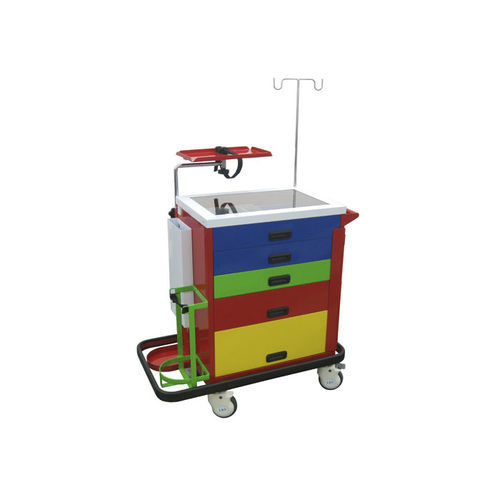 Carrinho hospitalar - CA3100-New+SL - LKL ADVANCE METALTECH SDN BHD - de emergência / para dispositivos médicos / para cateteres