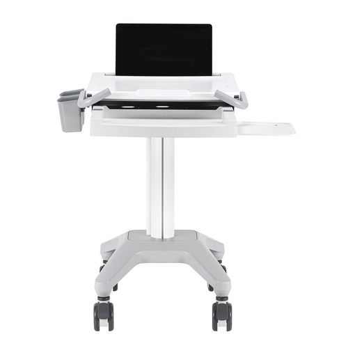 Carrinho para computador médico-hospitalar - HC-3 series - Modern Solid Industrial - para computador portátil / para tablet / com altura regulável