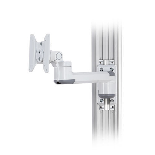 Braço de suporte para monitor articulado - HM-8511 - Modern Solid Industrial - para tela / para uso médico / para trilho