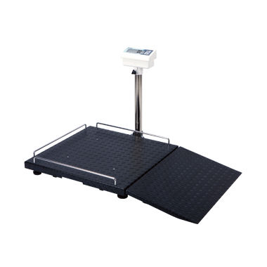 Plataforma de pesagem eletrônica - BW-5150 - NAGATA SCALE - para cadeiras de rodas / compacta / com display LCD