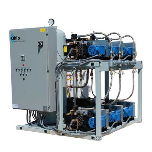 Sistema de compressão hospitalar - AS300B-T1 -DD-LAB - Ohio Medical - rotativo / tipo Scroll / estacionário