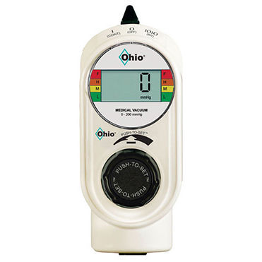 Regulador de vácuo para tomadas de rede - Push-To-Set™ - Ohio Medical - contínuo / intermitente / cirúrgico