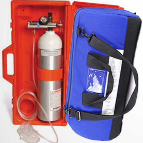 Sistema de oxigenoterapia portátil - 01OT3 series - O-Two Medical Technologies - com garrafa de oxigênio / com máscara de oxigênio