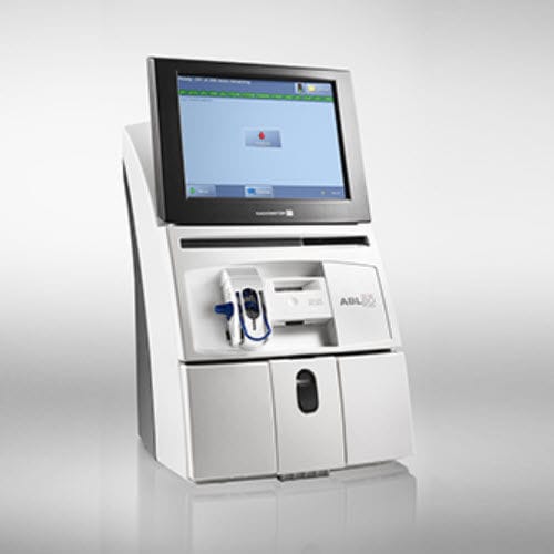 Analisador de gases sanguíneos pO2 - ABL80 FLEX CO-OX OSM  - Radiometer Medical - pCO2 / HHb / MetHb