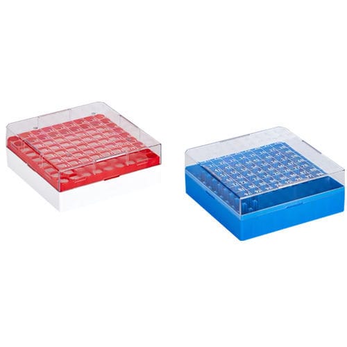 Caixa para amostras de armazenamento - 51 50 001 - Ratiolab - para tubos criogênicos / em policarbonato / para nitrogênio líquido